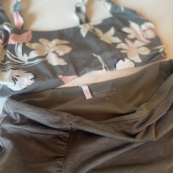 Athleta Other - Athleta LUX 2-Piece Floral‎ Adjustable Top and High Rise Bottom Bikini Swimsuit